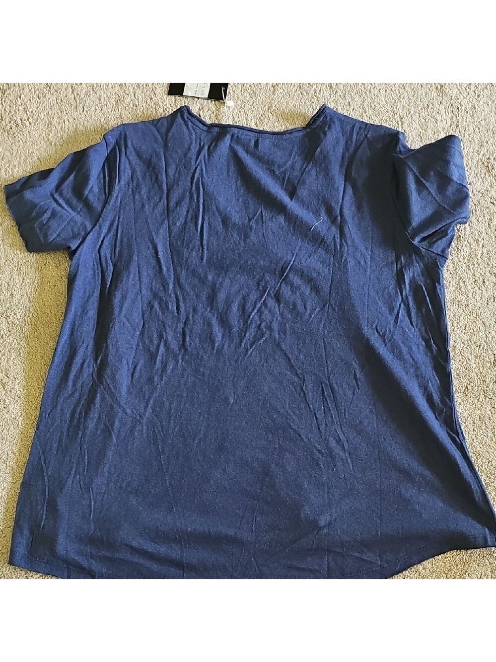 Blue Boxy Embellished Blouse - Picture 5 of 6